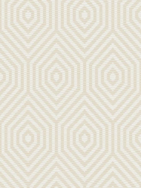Hexagon Geometric fabric in natural linen color - pattern number TP80505 - by Pelican Prints in the Maui Maui collection