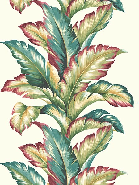 Big Leaf wallpaper in multicolored color - pattern number TP81224 - by Pelican Prints in the Maui Maui collection
