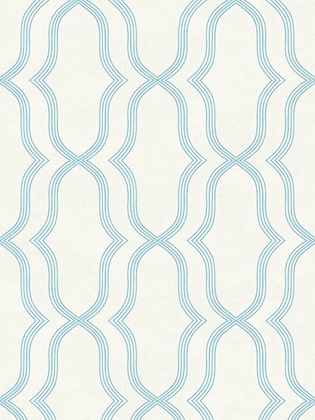 Geometric fabric in blue skies color - pattern number TP82001 - by Pelican Prints in the Maui Maui collection