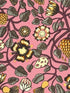 Pieni Tiara fabric in salmon and plum color - pattern number 23331X - by Wallquest in the Marimekko Wallcoverings Vol 5 collection