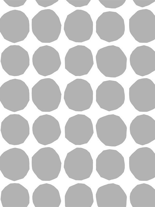 Pienet Kivet wallpaper in gray and eggshell color - pattern number 23380X - by Wallquest in the Marimekko Wallcoverings Vol 5 collection