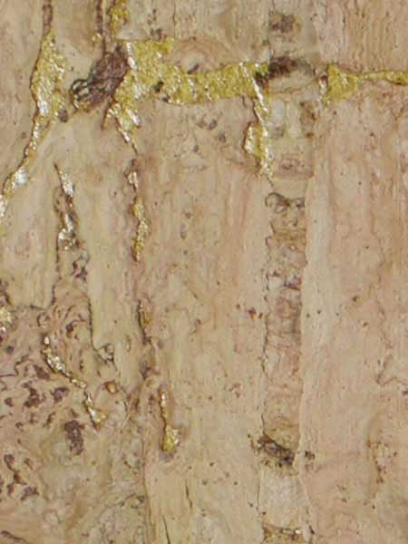 Cork Texture fabric in gold color - pattern number RH6018 - by Wallquest in the Natural Textures collection