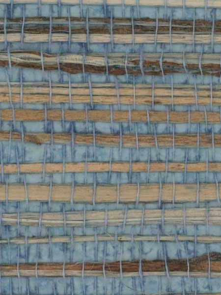 Raw Jute fabric in blue color - pattern number RH6057 - by Wallquest in the Natural Textures collection
