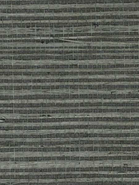 Sisal fabric in black color - pattern number RH6079 - by Wallquest in the Natural Textures collection