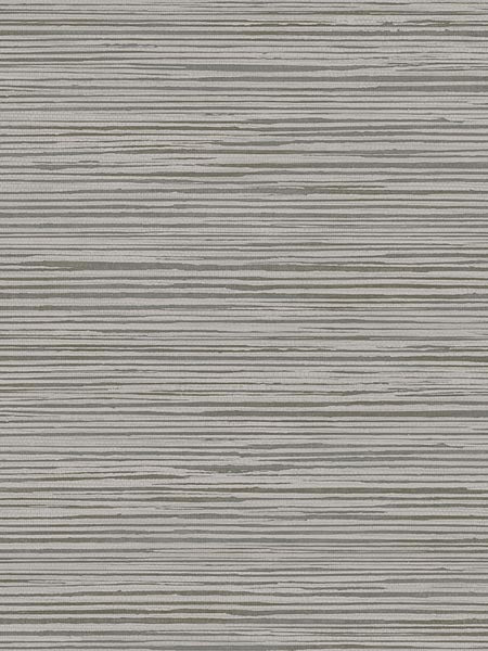 Textile Strings on Grasscloth Print fabric in gray color - pattern number AF40308 - by Pelican Prints in the Sumi Collection collection