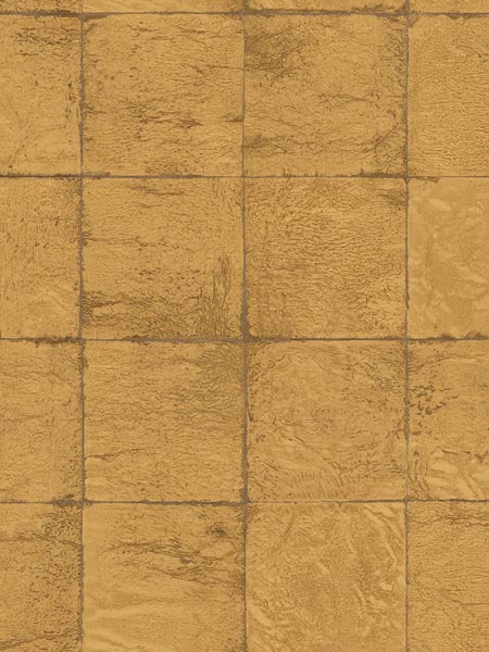 Metallic Tile fabric in gold color - pattern number AF40905 - by Pelican Prints in the Sumi Collection collection
