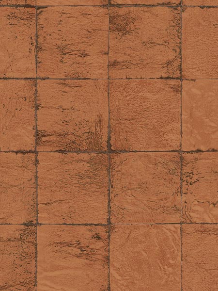 Metallic Tile fabric in copper bronze color - pattern number AF40906 - by Pelican Prints in the Sumi Collection collection