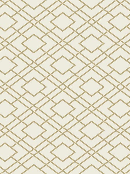 Diamond Lattice wallpaper in gold color - pattern number AF41405 - by Pelican Prints in the Sumi Collection collection