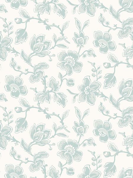Floral Trail wallpaper in green color - pattern number AF42104 - by Pelican Prints in the Sumi Collection collection