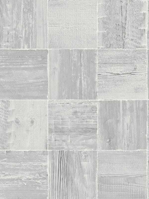 Wood Squares wallpaper in gray color - pattern number EH70300 - by Pelican Prints in the Maya collection