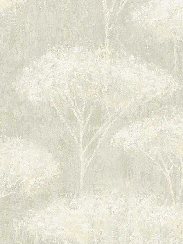 Trees fabric in warm neutral beige color - pattern number EH71310 - by Pelican Prints in the Maya collection