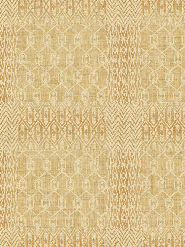 Geometric Patchwork wallpaper in copper bronze color - pattern number EH72605 - by Pelican Prints in the Maya collection