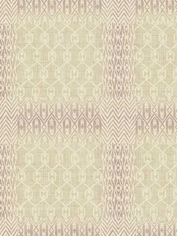 Geometric Patchwork wallpaper in warm neutral beige color - pattern number EH72609 - by Pelican Prints in the Maya collection