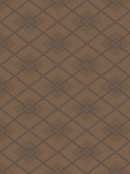 Midcentury Diamond fabric in copper bronze color - pattern number SK90206 - by Pelican Prints in the Skyline collection