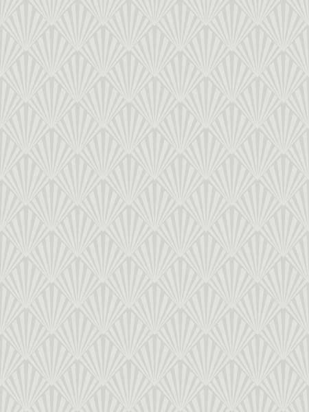 Diamond Fan fabric in white off white color - pattern number SK92100 - by Pelican Prints in the Skyline collection