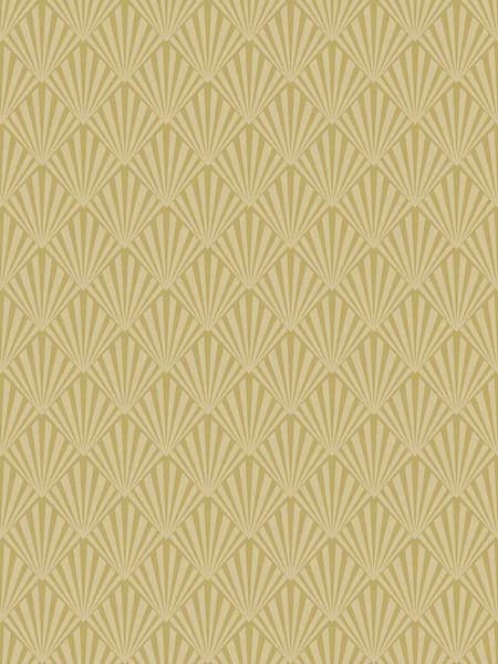 Diamond Fan fabric in gold color - pattern number SK92105 - by Pelican Prints in the Skyline collection