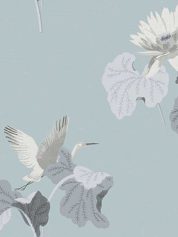 Lotus fabric in thunderbird color - pattern number FJ40004 - by Mayflower in the Sanctuary collection