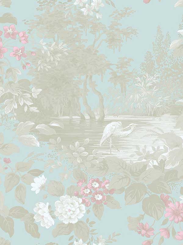 Reflective Pool wallpaper in thunderbird color - pattern number FJ40304 - by Mayflower in the Sanctuary collection