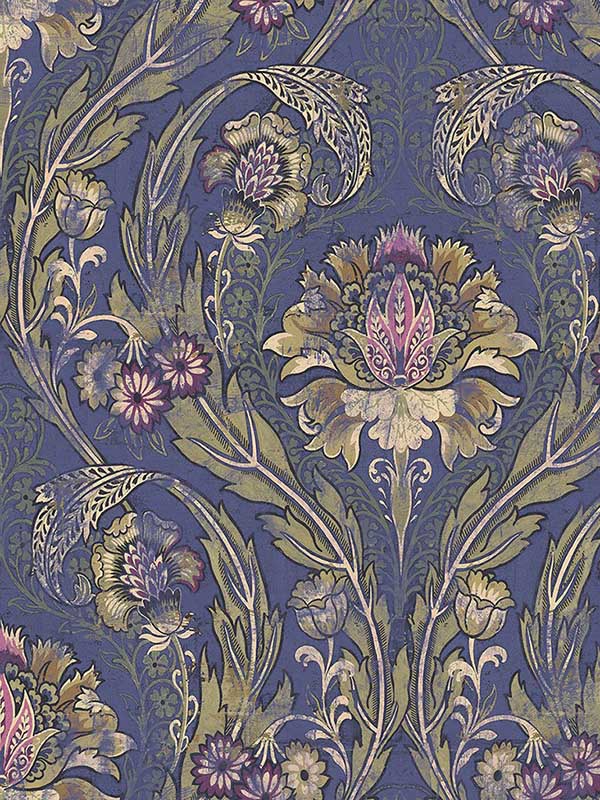 Morrissey fabric in plum color - pattern number FJ41102 - by Mayflower in the Sanctuary collection