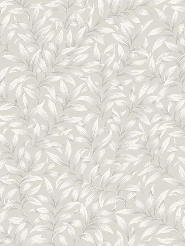 Morrissey Leaf wallpaper in frost color - pattern number FJ41808 - by Mayflower in the Sanctuary collection