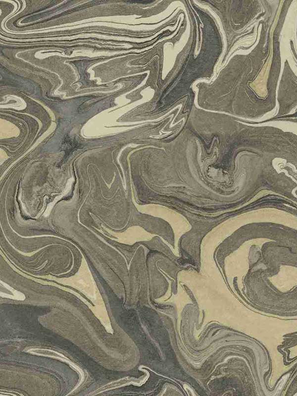 Oil On Water fabric in brown and taupe color - pattern number CN30606 - by Wallquest in the Charleston collection