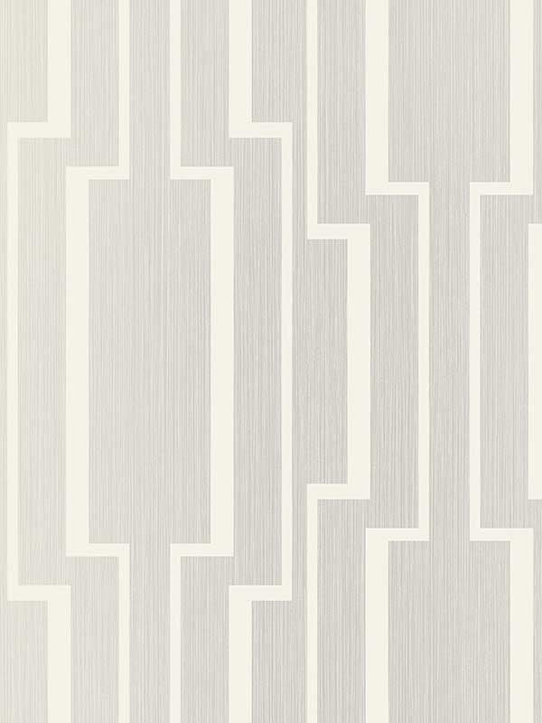 Large Geo fabric in light grey color - pattern number 1302500 - by Seabrook in the Black and White by Etten Gallerie collection