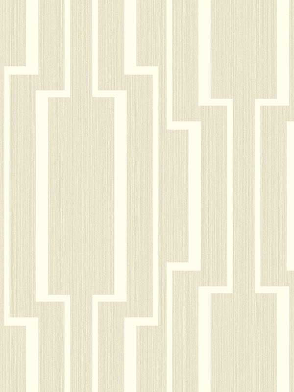 Large Geo fabric in beige color - pattern number 1302505 - by Seabrook in the Black and White by Etten Gallerie collection