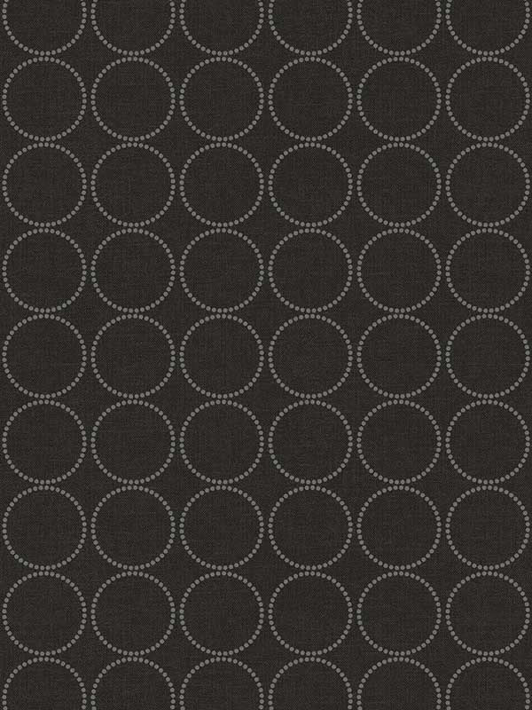Small Circles fabric in charcoal color - pattern number 1820900 - by Seabrook in the Black and White by Etten Gallerie collection