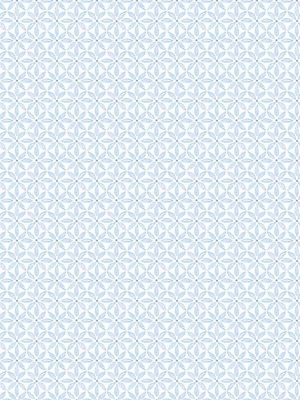 Jellia Petal Geometric fabric in blue color - pattern number 3122-10602 - by Chesapeake in the Flora and Fauna collection