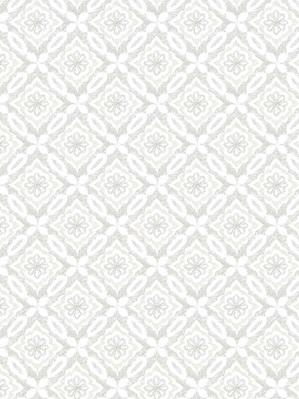 Hugson Quilted Damask wallpaper in grey color - pattern number 3122-10700 - by Chesapeake in the Flora and Fauna collection