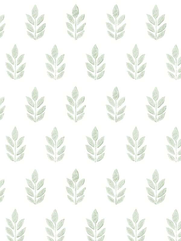 Ervic Leaf Block Print fabric in green color - pattern number 3122-11304 - by Chesapeake in the Flora and Fauna collection