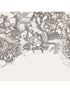 Flower Fall 4 Panel fabric in white color - pattern number 307404 - by Eijffinger in the Museum Eijffinger collection