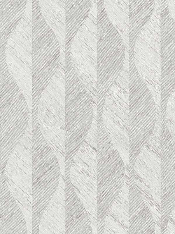 Oresome Ogee fabric in silver color - pattern number 4025-82503 - by Advantage in the Radiance collection