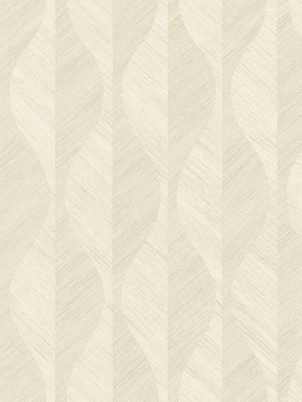 Oresome Ogee fabric in cream color - pattern number 4025-82507 - by Advantage in the Radiance collection