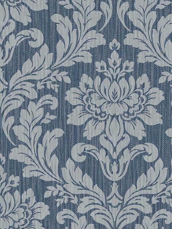 Galois Damask fabric in blue color - pattern number 4025-82511 - by Advantage in the Radiance collection