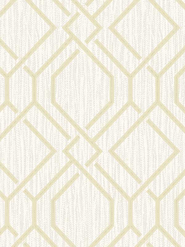Frege Trellis fabric in gold color - pattern number 4025-82515 - by Advantage in the Radiance collection