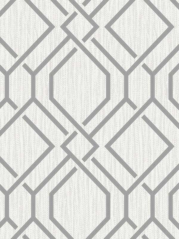 Frege Trellis fabric in grey color - pattern number 4025-82528 - by Advantage in the Radiance collection