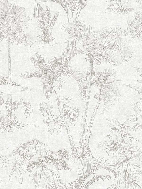 Zapata Trees fabric in off white color - pattern number 4044-380211 - by Advantage in the Cuba collection