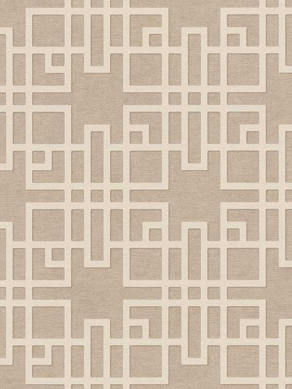 Mana Trellis wallpaper in beige color - pattern number 4035-409246 - by Advantage in the Windsong collection