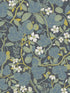 Ewald Garden Vines fabric in blue color - pattern number 2932-65122 - by A Street Prints in the Lina collection