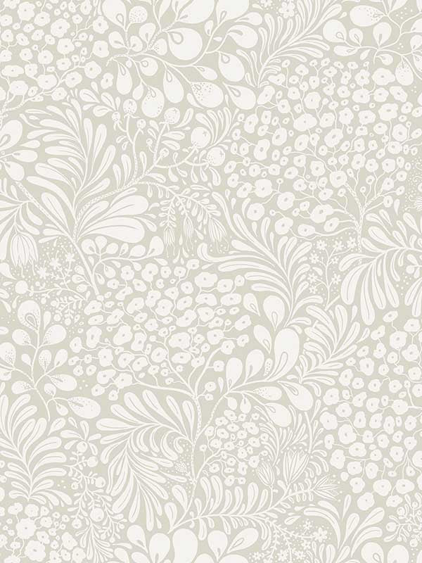 Siv Botanical fabric in grey color - pattern number 2932-65131 - by A Street Prints in the Lina collection
