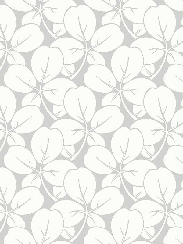 Robert Clover wallpaper in light grey color - pattern number 2970-26107 - by A Street Prints in the Revival collection