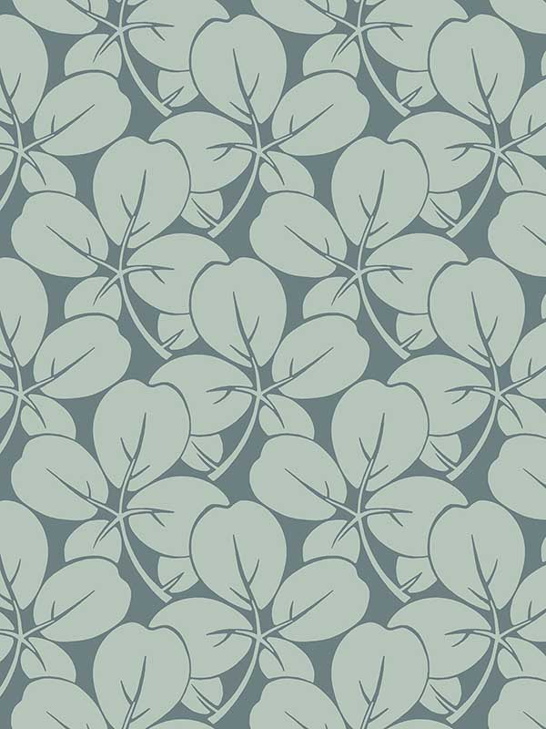 Robert Clover wallpaper in aqua color - pattern number 2970-26108 - by A Street Prints in the Revival collection