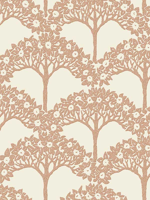 Dawson Magnolia Tree wallpaper in rust color - pattern number 2970-26112 - by A Street Prints in the Revival collection