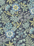 Voysey Floral fabric in navy color - pattern number 2970-87533 - by A Street Prints in the Revival collection