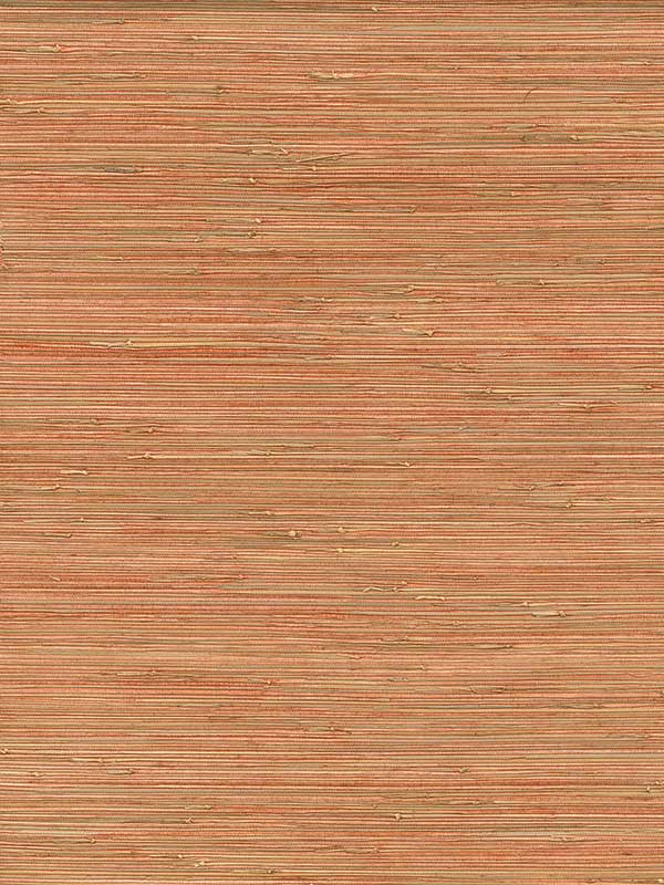 Shuang Handmade Grasscloth fabric in coral color - pattern number 2972-86108 - by A Street Prints in the Loom collection
