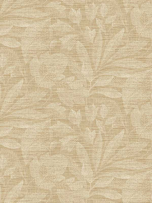 Lei Leaf wallpaper in wheat color - pattern number 2972-86155 - by A Street Prints in the Loom collection