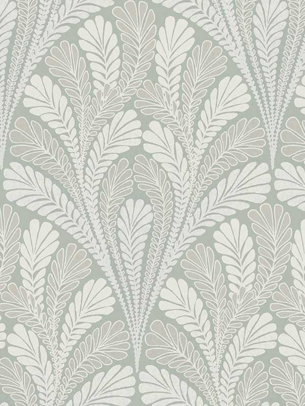 Shell Damask fabric in green color - pattern number DM5023 - by York in the Damask Resource Library collection