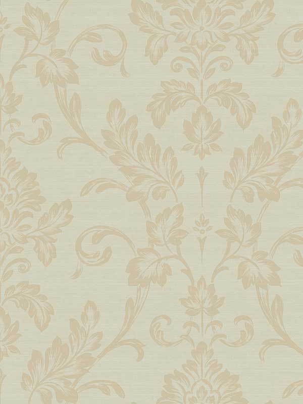 Antonella Scroll fabric in gold color - pattern number 4058-21788 - by Brewster in the Italian Silk collection