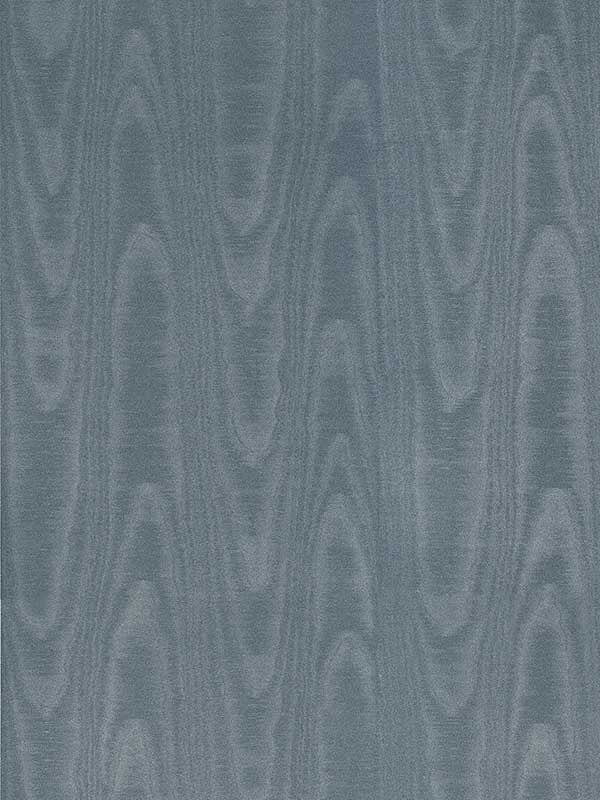 Angelina Moire fabric in denim color - pattern number 4058-24817 - by Brewster in the Italian Silk collection